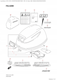 420B - Engine Cover (Df9.9Bt,Df9.9Bth) (420B - ������ ��������� (�����) (Df9.9Bt, Df9.9Bth))