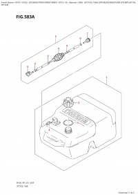 583A  -  Opt:fuel  Tank  (Df9.9B,Df9.9Br,Df9.9Bt,Df9.9Bth,Df15A, (583A - �����: ��������� ��� (Df9.9B, Df9.9Br, Df9.9Bt, Df9.9Bth, Df15A,)