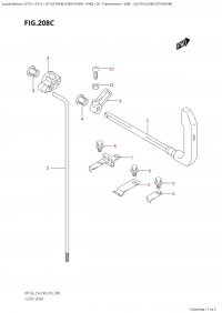 208C - Clutch Lever (Dt15A:p40) (208C -   (Dt15A: p40))