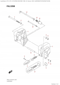 335B - Clamp Bracket (Dt9.9A:p40,Dt15A:p40) (335B - ��������� ������ (Dt9.9A: p40, Dt15A: p40))