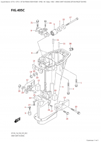 405C - Drive Shaft Housing  (Dt9.9A:p40,Dt15A:p40) (405C - ������ ���� �������� (Dt9.9A: p40, Dt15A: p40))