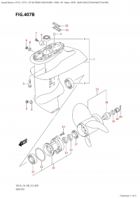 407B - Gear Case (Dt9.9A:p40,Dt15A:p40) (407B - ������ ������� ������� (Dt9.9A: p40, Dt15A: p40))