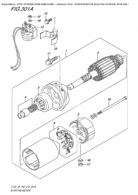 301A - Starting Motor (Electric Starter) (Dt30 P40) (301A -   () (Dt30 P40))