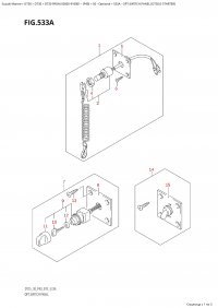 533A - Opt:switch Panel (Dt30:E-Starter) (533A - :  Panel (Dt30:   ))