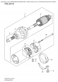 301A - Starting  Motor  (Electric  Starter) (301A -   ())