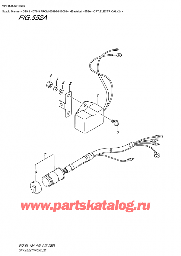  ,   , Suzuki DT9.9 FROM 00996-610001~ , Opt:electrical (2) - :  (2)