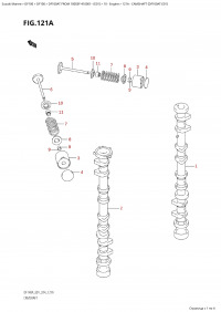 121A - Camshaft (Df100At:e01) (121A - ����������������� ��� (Df100At: e01))