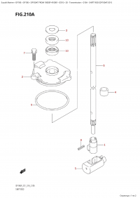 210A - Shift Rod (Df100At:e01) (210A - ������������� ���� (Df100At: e01))