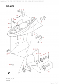 407A - Gear Case (Df100At:e01) (407A - ������ ������� ������� (Df100At: e01))