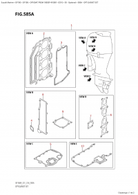 585A - Opt:gasket Set (585A - �����: �������� ���������)
