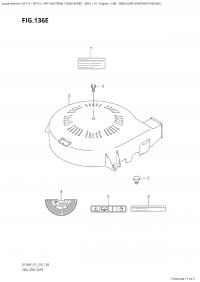 136E - Ring Gear Cover (Df115Az:e01) (136E -    (Df115Az: e01))