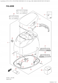 420B - Engine Cover  (Df115At:e11,Df115Az:e11) (420B -   () (Df115At: e11, Df115Az: e11))