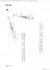 121J - Camshaft (Df140Az:e01) (121J - ����������������� ��� (Df140Az: e01))
