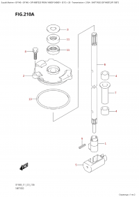 210A - Shift  Rod (Df140Bt,Df115Bt) (210A -   (Df140Bt, Df115Bt))