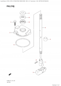 210J - Shift Rod (Df140Az:e01) (210J - ������������� ���� (Df140Az: e01))