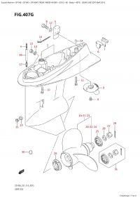407G - Gear Case (Df140At:e01) (407G - ������ ������� ������� (Df140At: e01))
