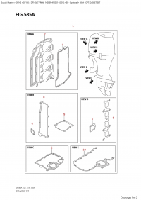 585A - Opt:gasket Set (585A - �����: �������� ���������)