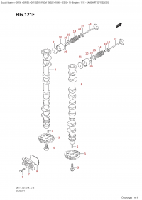 121E - Camshaft (Df150Z:e01) (121E - ����������������� ��� (Df150Z: e01))