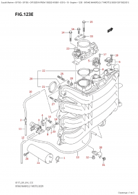 123E - Intake Manifold / Throttle Body (Df150Z:e01) (123E - �������� ��������� / �������� ���� (Df150Z: e01))