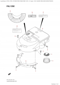 135E - Silencer  /  Ring Gear Cover (Df150Z:e01) (135E - ��������� / ������ ��������� �������� (Df150Z: e01))