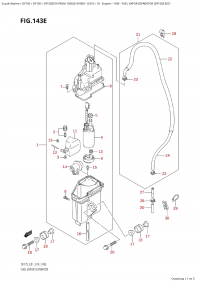 143E - Fuel Vapor  Separator (Df150Z:e01) (143E - ���������� ����� ������� (Df150Z: e01))