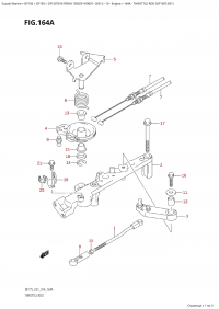 164A - Throttle Rod (Df150T:e01) (164A -   (Df150T: e01))