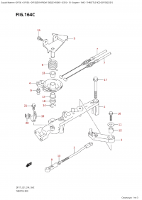 164C - Throttle Rod (Df150Z:e01) (164C - ���� �������� (Df150Z: e01))