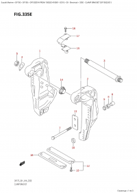 335E - Clamp Bracket (Df150Z:e01) (335E - ��������� ������ (Df150Z: e01))