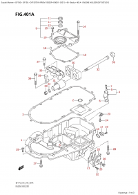 401A - Engine Holder (Df150T:e01) (401A -   (Df150T: e01))