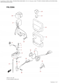 326A  -  Ptt  Switch  /  Engine  Control  Unit (Df200T,Df200Z, (326A - ������������� ������������ / ���� ���������� ���������� (Df200T, Df200Z,)