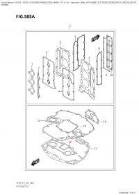 585A  -  Opt:gasket  Set  (Df200T,Df200Z,Df225T,Df225Z,Df250T, (585A - �����: �������� ��������� (Df200T, Df200Z, Df225T, Df225Z, Df250T,)