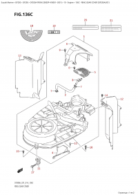 136C - Ring Gear Cover (Df250A:e01) (136C - ������ ��������� �������� (Df250A: e01))