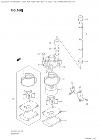 160J - Water Pump (Df250T:e01) (160J - ������� ����� (Df250T: e01))