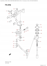 204J - Clutch Shaft (Df250T:e01) (204J - ��������� ��� (Df250T: e01))
