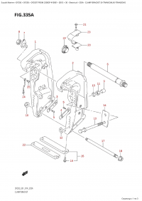 335A - Clamp Bracket  (X-Transom,Xx-Transom) (335A - ��������� ������ (X-Transom, Xx-Transom))