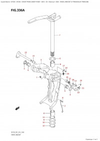 336A - Swivel Bracket  (X-Transom,Xx-Transom) (336A - ���������� ��������� (X-Transom, Xx-Transom))