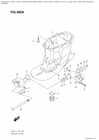 405A  -  Drive  Shaft Housing  (X- (405A -    (X-)