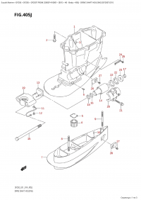 405J - Drive Shaft Housing (Df250T:e01) (405J - ������ ���� �������� (Df250T: e01))