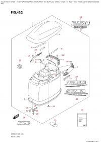 420J - Engine Cover ((Df250T,Df250Z):022) (420J -   () ( (Df250T, Df250Z) : 022))