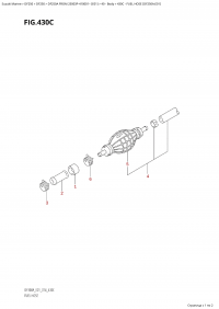 430C - Fuel Hose (Df250A:e01) (430C - ��������� ����� (Df250A: e01))