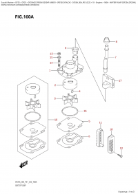 160A  -  Water  Pump (Df25A,Df25Ar, (160A -   (Df25A, Df25Ar,)