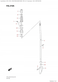 210A - Shift Rod (P01) (210A -   (P01))