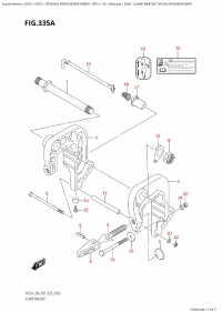 335A - Clamp Bracket  (Df25A,Df25Ar,Df30Ar) (335A -   (Df25A, Df25Ar, Df30Ar))