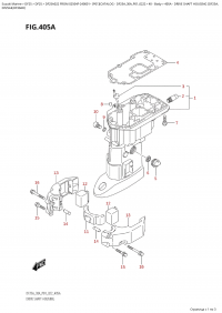 405A  -  Drive  Shaft Housing  (Df25A, (405A -    (Df25A,)