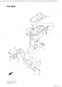 405A - Drive Shaft Housing  (Df25A,Df25Ar,Df30Ar,Df30Aq) (405A - ������ ���� �������� (Df25A, Df25Ar, Df30Ar, Df30Aq))