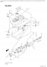 407A  -  Gear  Case  (Df25A,Df25Ar, (407A -    (Df25A, Df25Ar,)