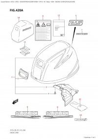 420A - Engine Cover (Df25A,Df25Ar) (420A -   () (Df25A, Df25Ar))