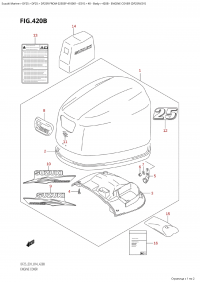 420B - Engine Cover (Df25R:e01) (420B - ������ ��������� (�����) (Df25R: e01))