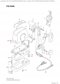 544A - Opt:remote Control Assy Single (1) (Df25R:e01) (544A - ������������� ���������� � �����, ��������� (1) (Df25R: e01))