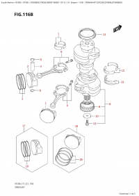 116B - Crankshaft  (Df325A,Df300B,Df300Bmd) (116B -  (Df325A, Df300B, Df300Bmd))